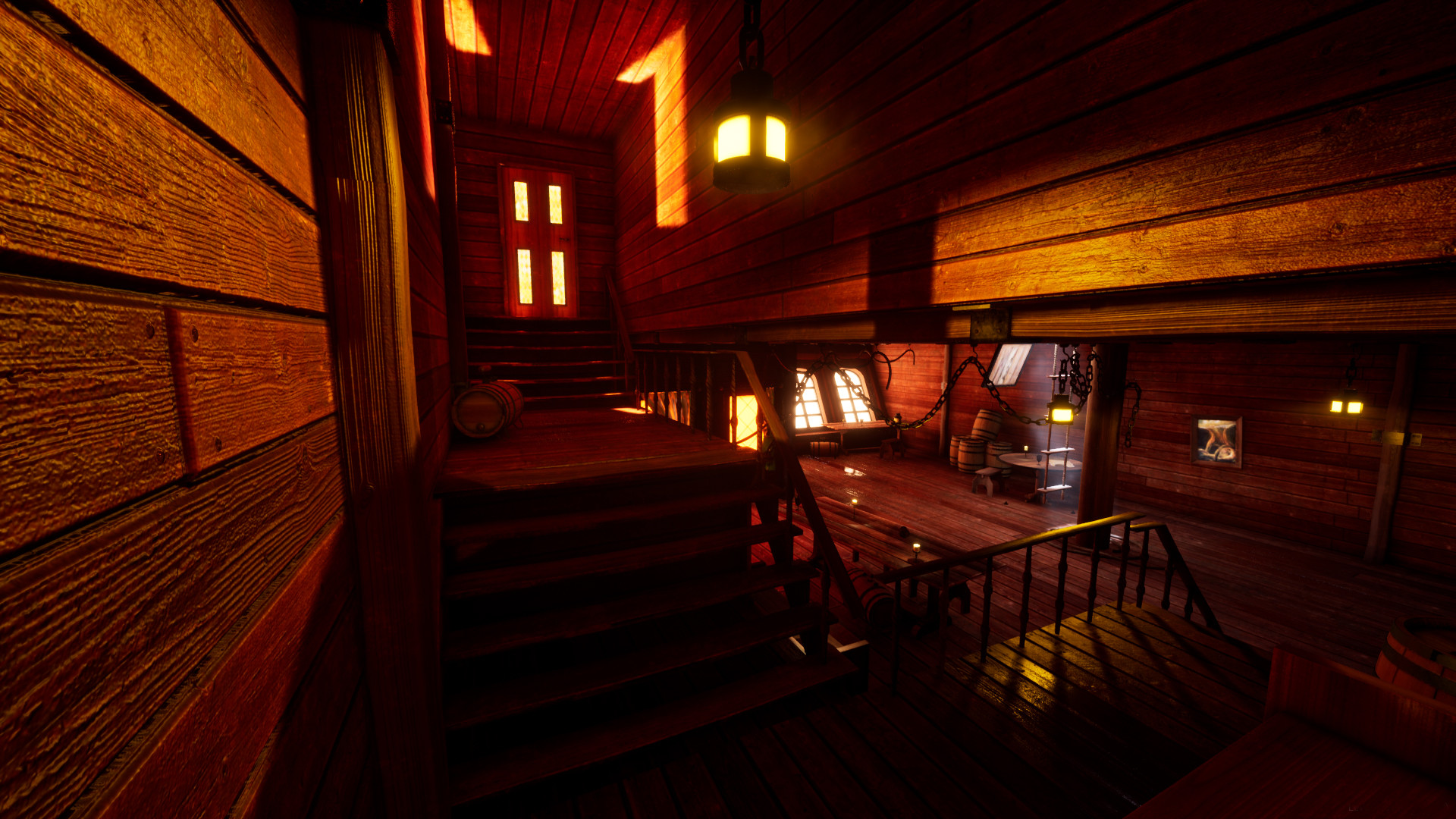 Artstation Ue4 Environment Pirate Ship Cabin Charleston Silverman