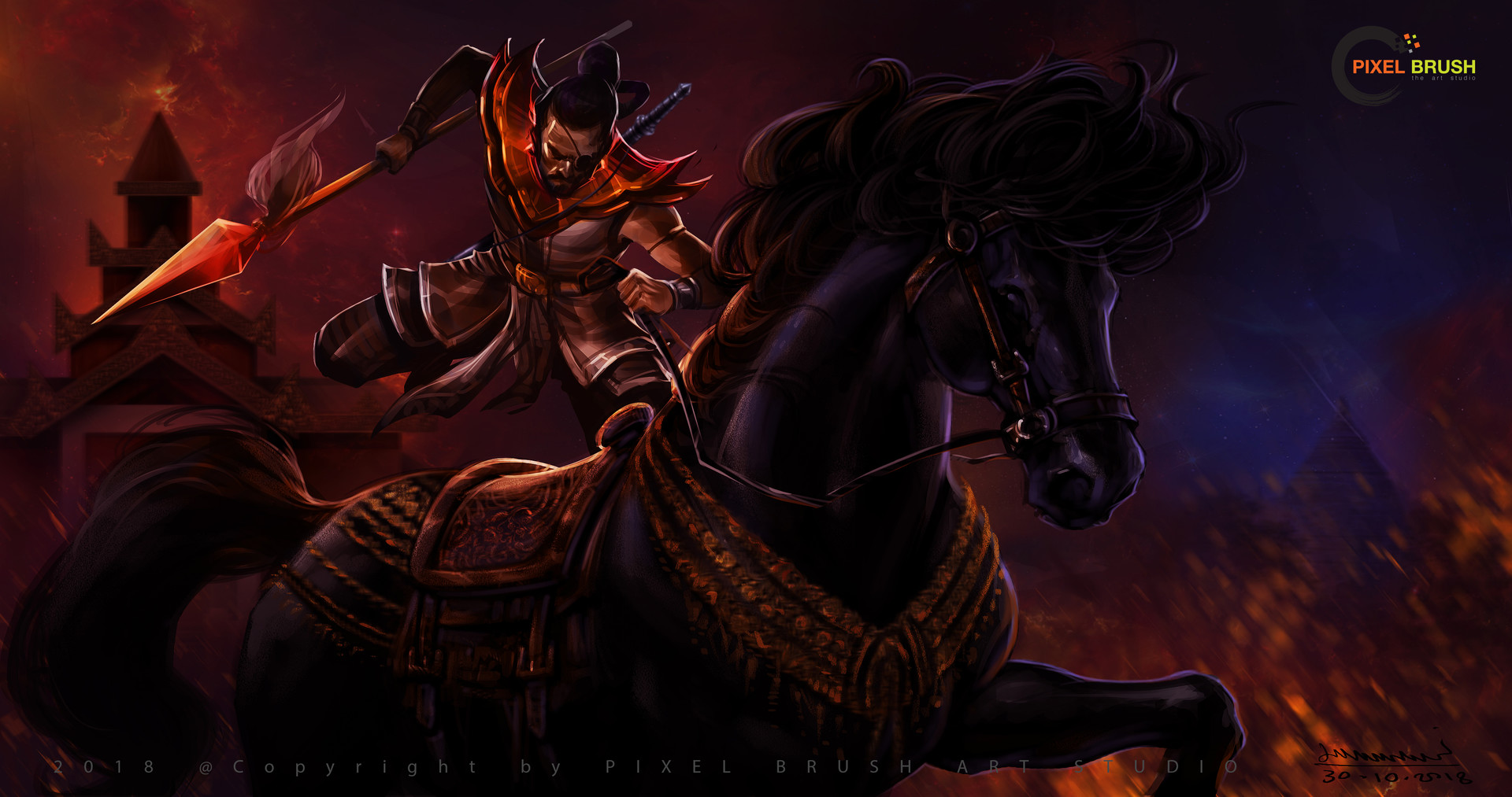 Artstation Burmese Warrior Sit Thu Gyi Ko Kyaw Pixel Brush Artstudio