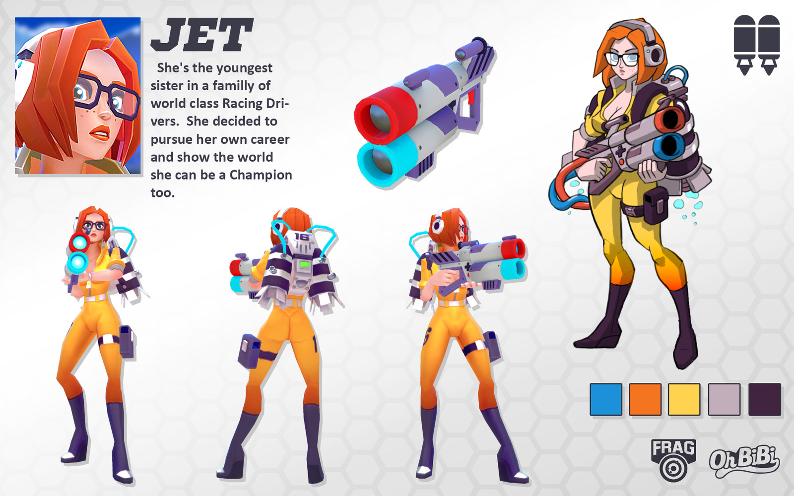 Artstation Jet Frag Pro Shooter Character Oh Bibi Art