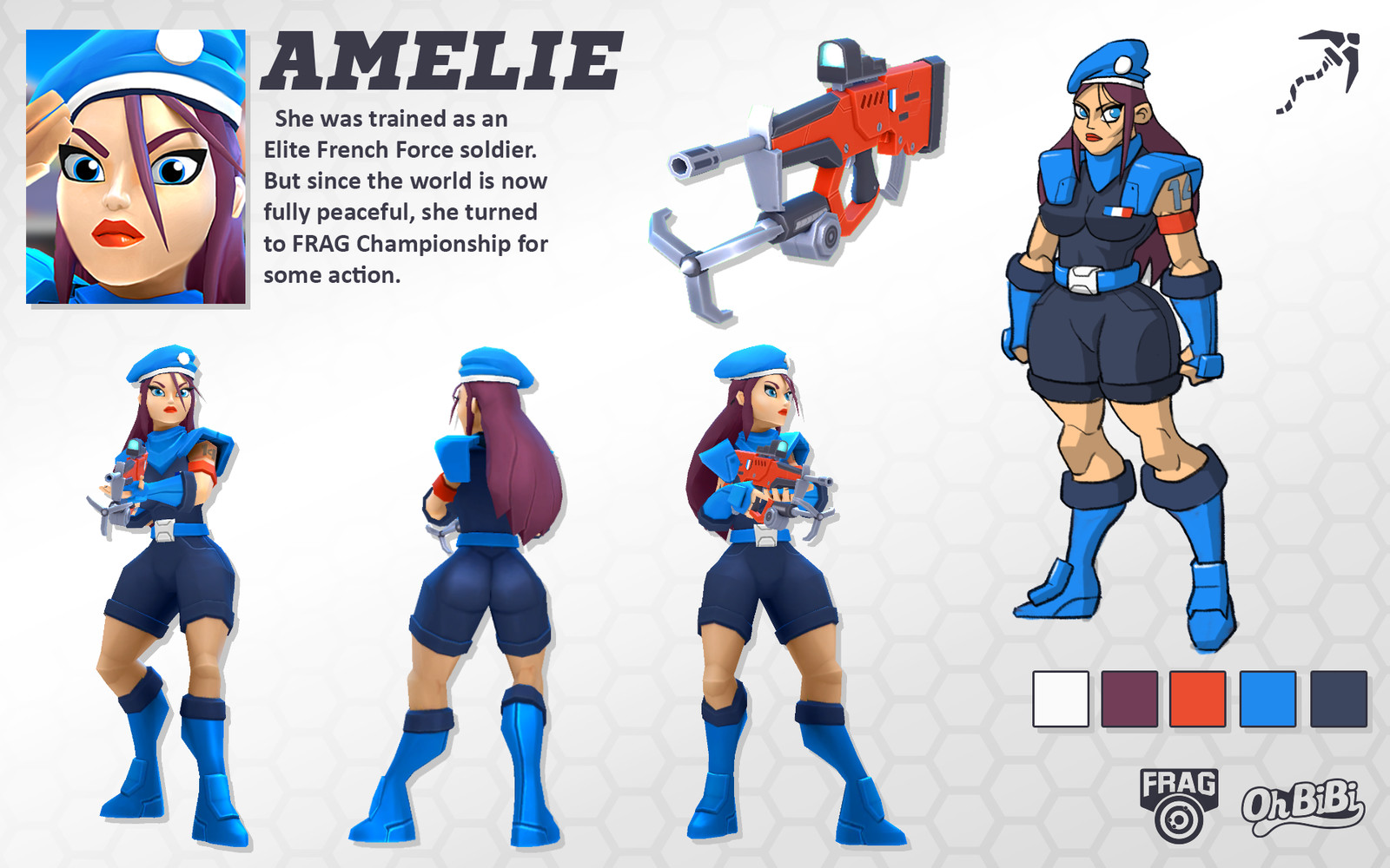 Artstation Amelie Frag Pro Shooter Character Oh Bibi Art
