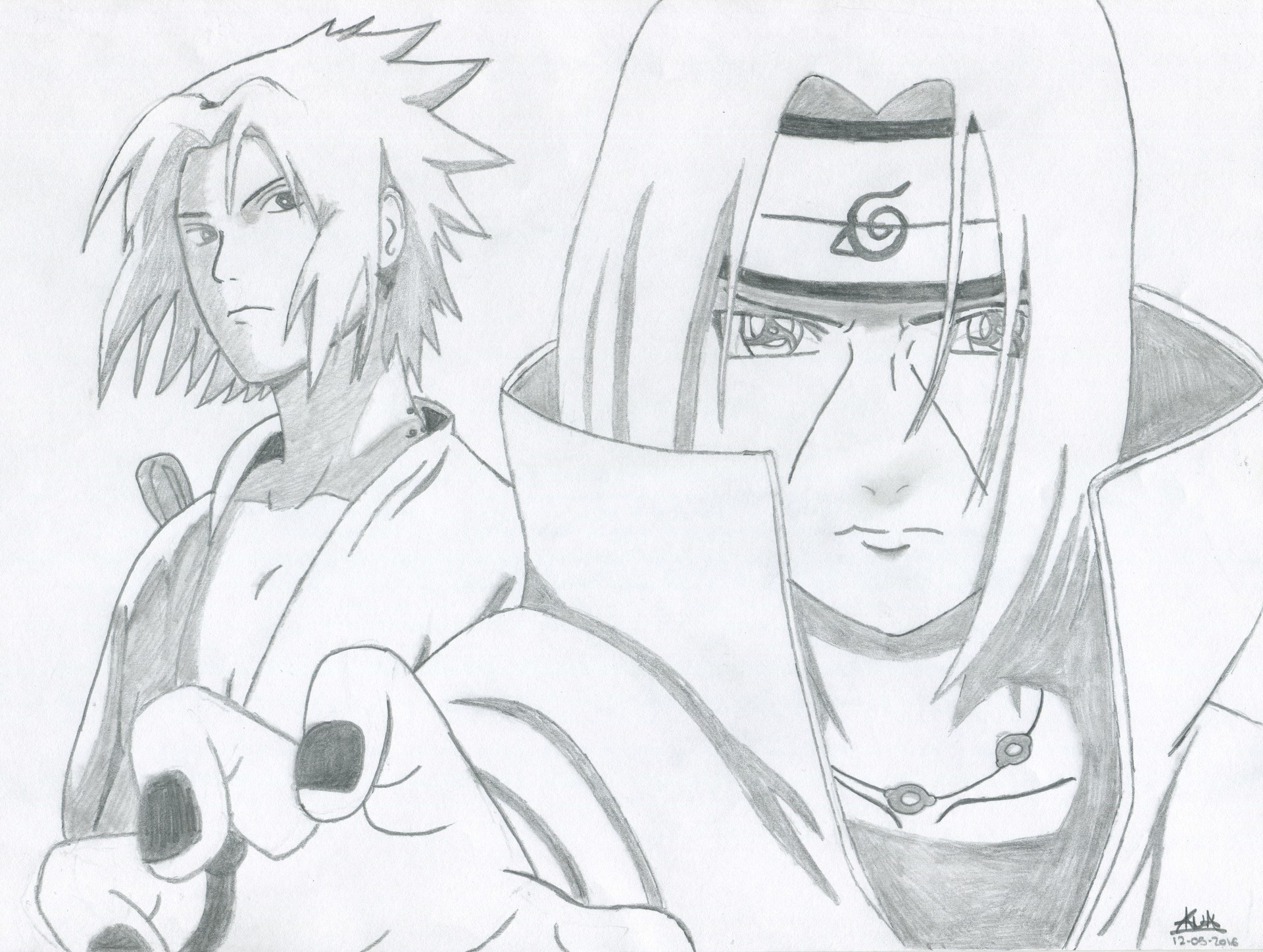 Naruto sketch. Uchiha Itachi and Uchiha Sasuke | Itachi uchiha, Naruto  sketch, Sasuke uchiha