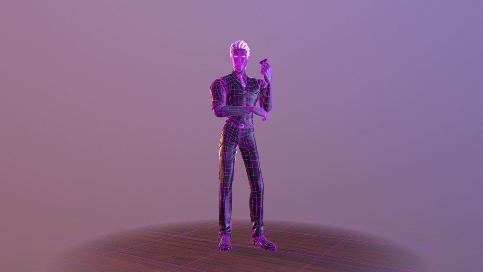 Front Pose Wireframe