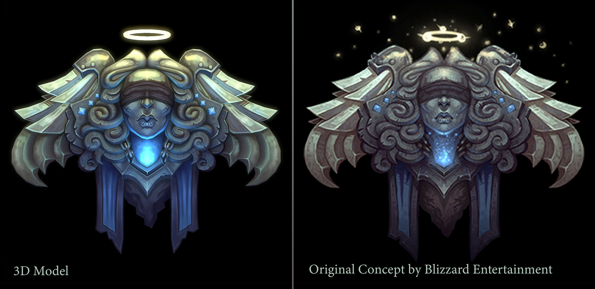 Artstation Blizzard Priest Crest 3d Model Lisa Bekkeheien