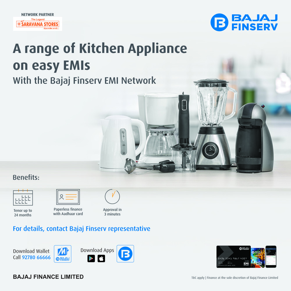 Bajaj finance home appliances cheap