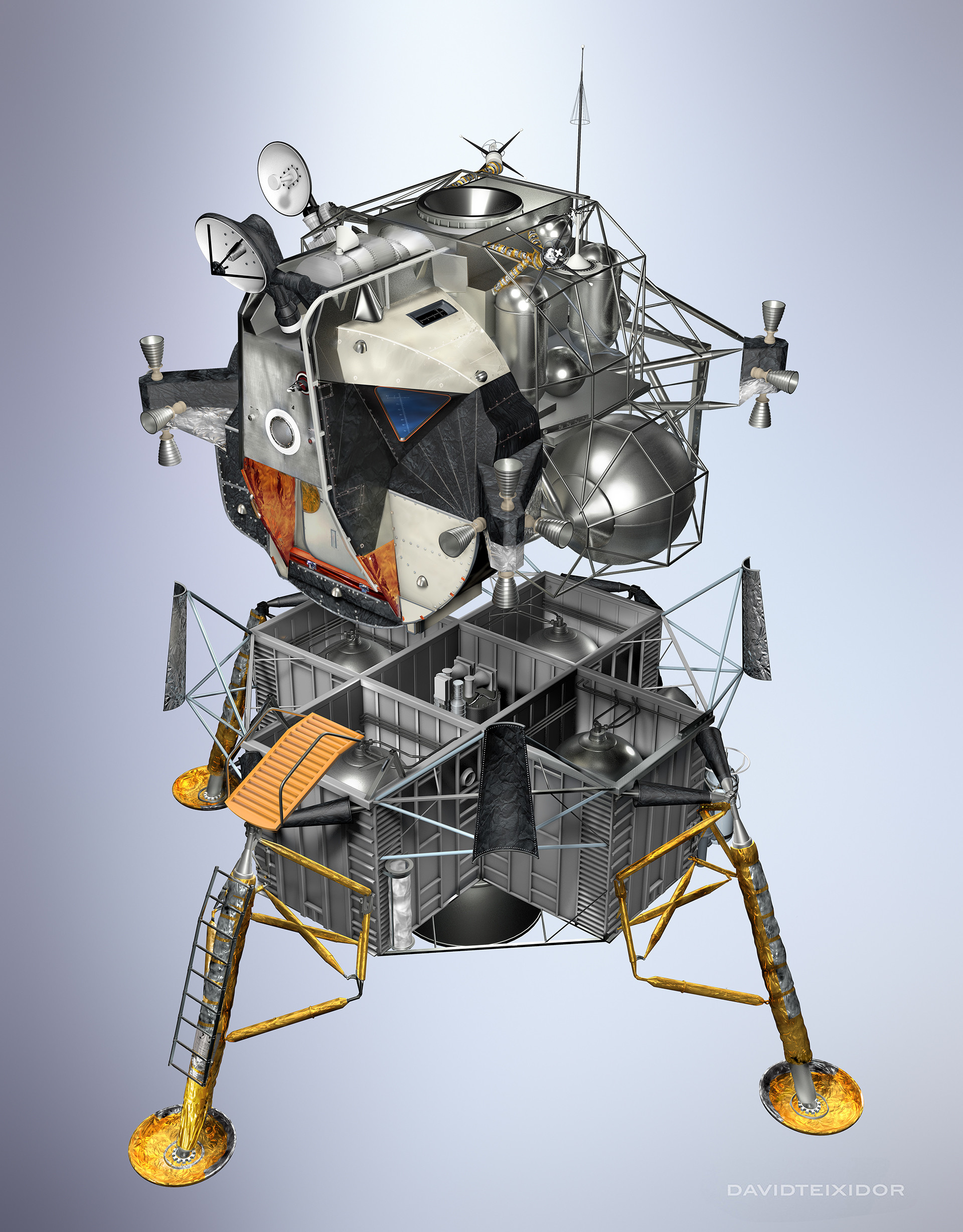 David Teixidor Lunar Module Apollo XI LEM 