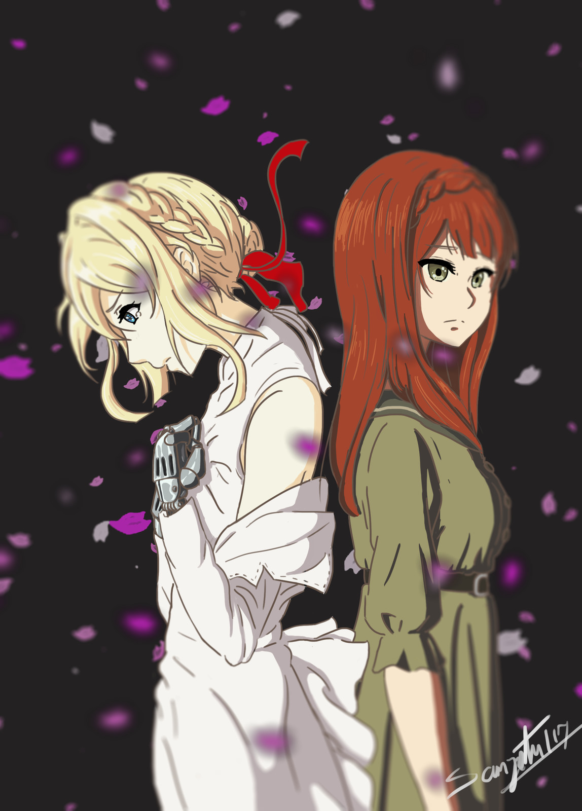 Artstation Violet Evergarden Luculia Marlborough Santiago Aguaray Clavijo Gaviria