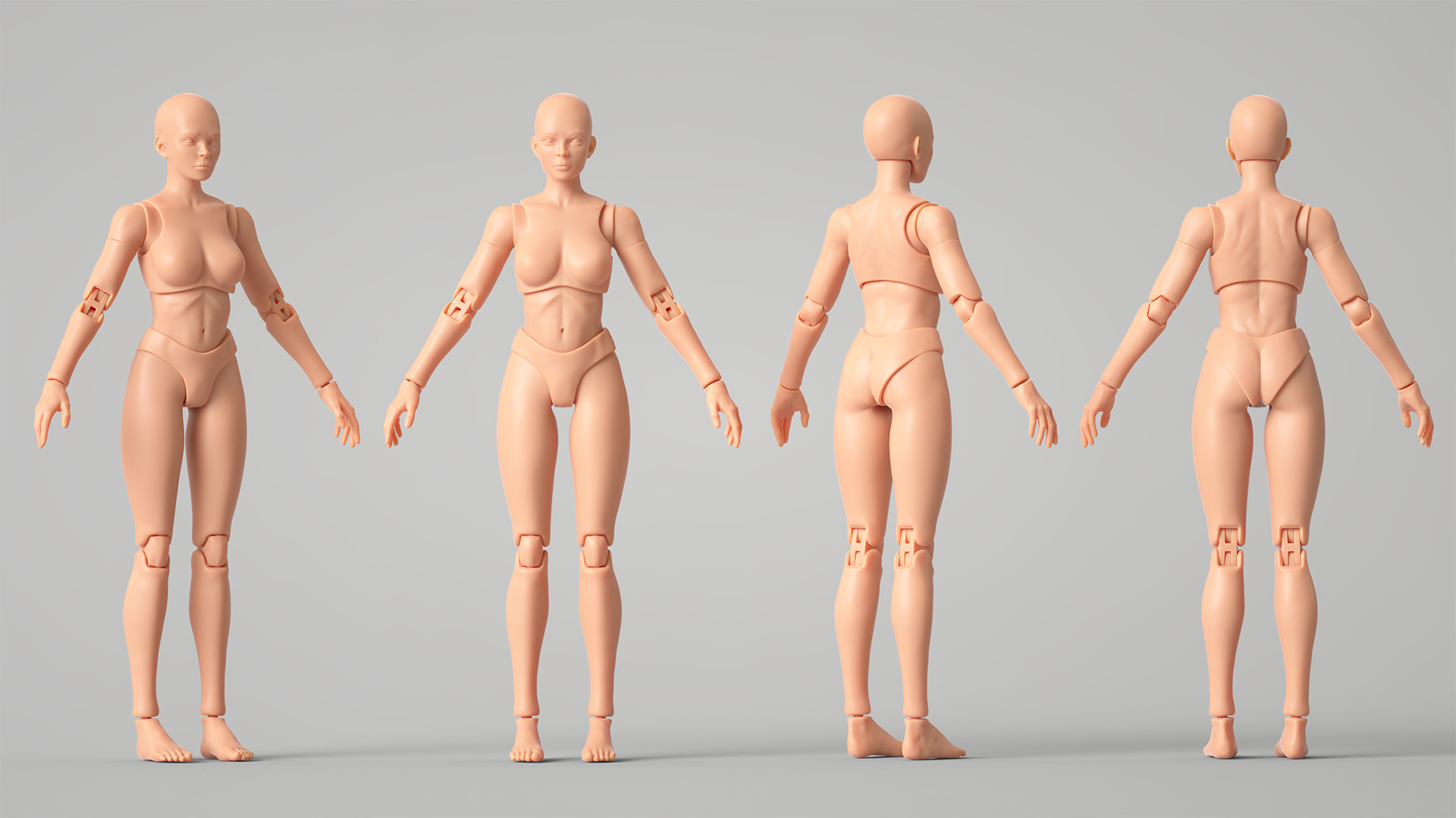 Female Left Hand Mannequin | 3D Print Model
