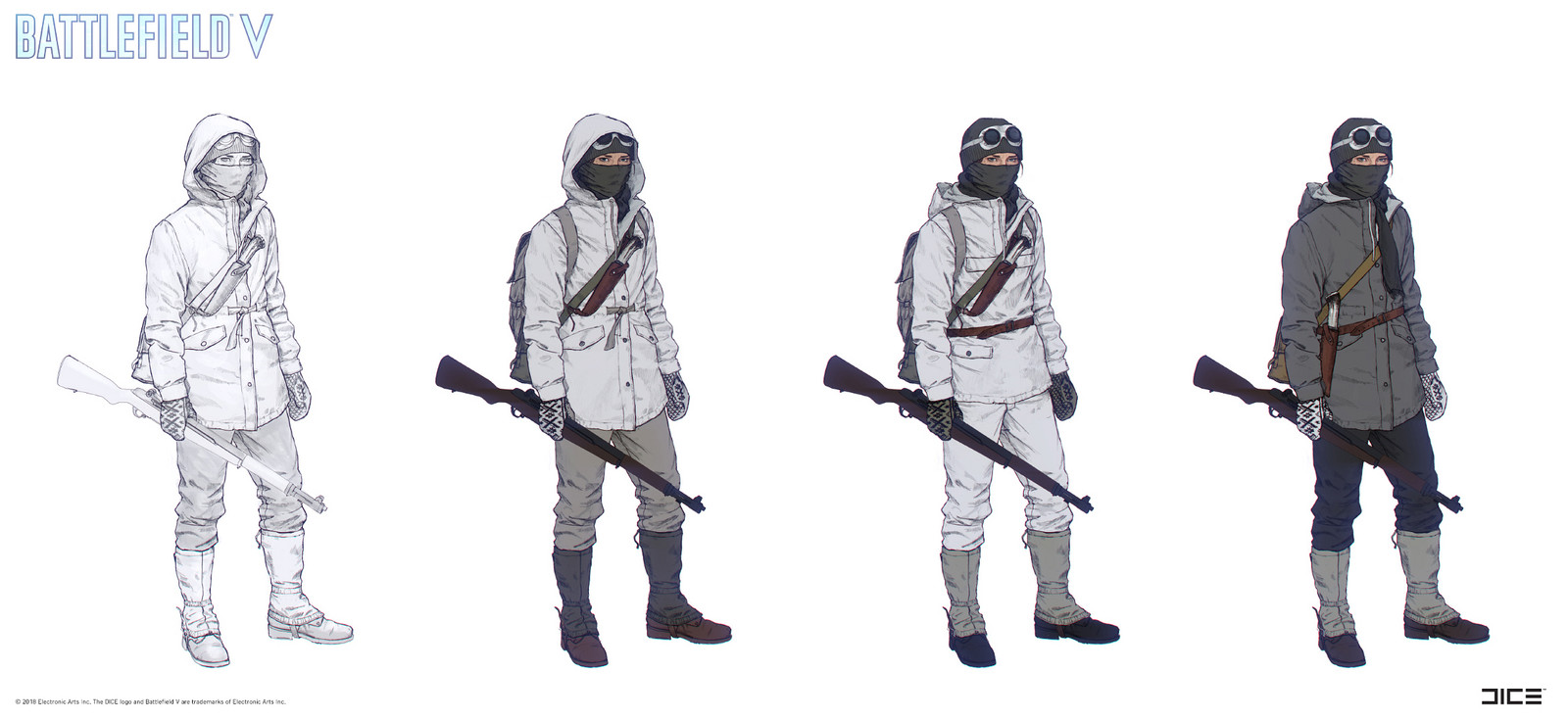 "Battlefield V" - Nordlys, Solveig - Character concept art