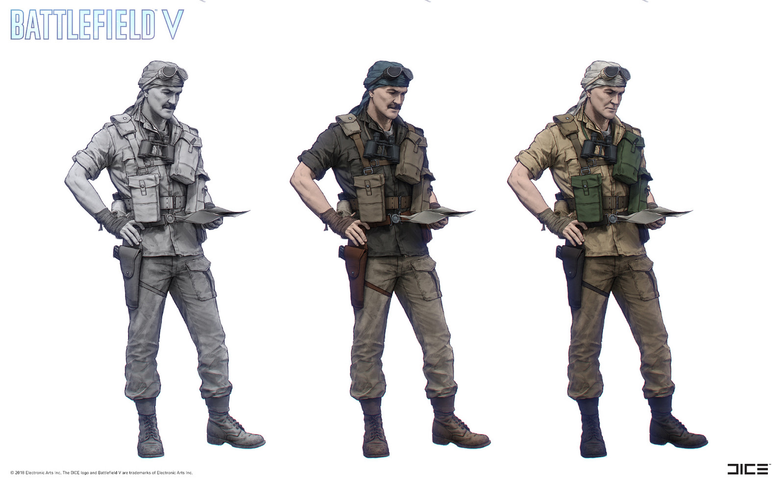 "Battlefield V" - Under No Flag, Mason - Character concept art