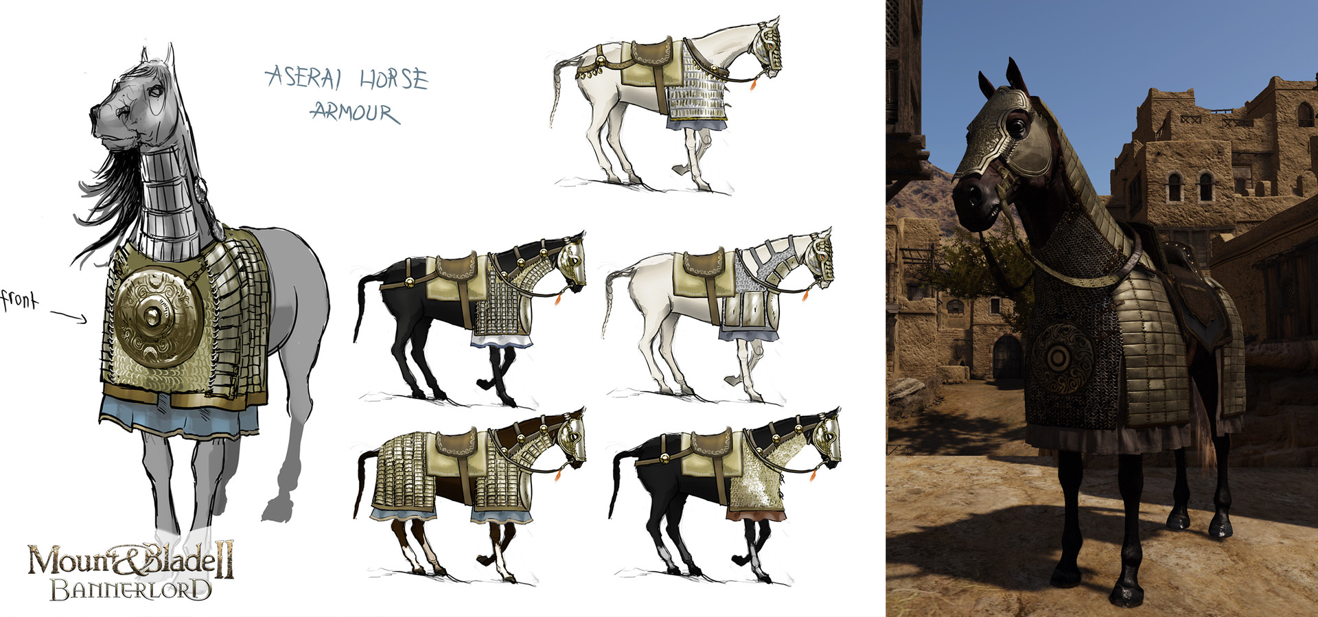 Artstation Mount Blade Bannerlord Horse Armours Nadide Ocba