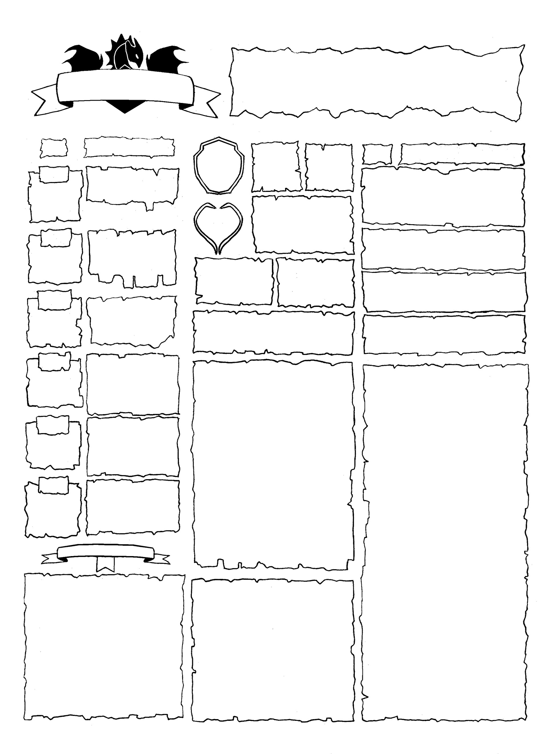 ArtStation D&D Template Charsheet
