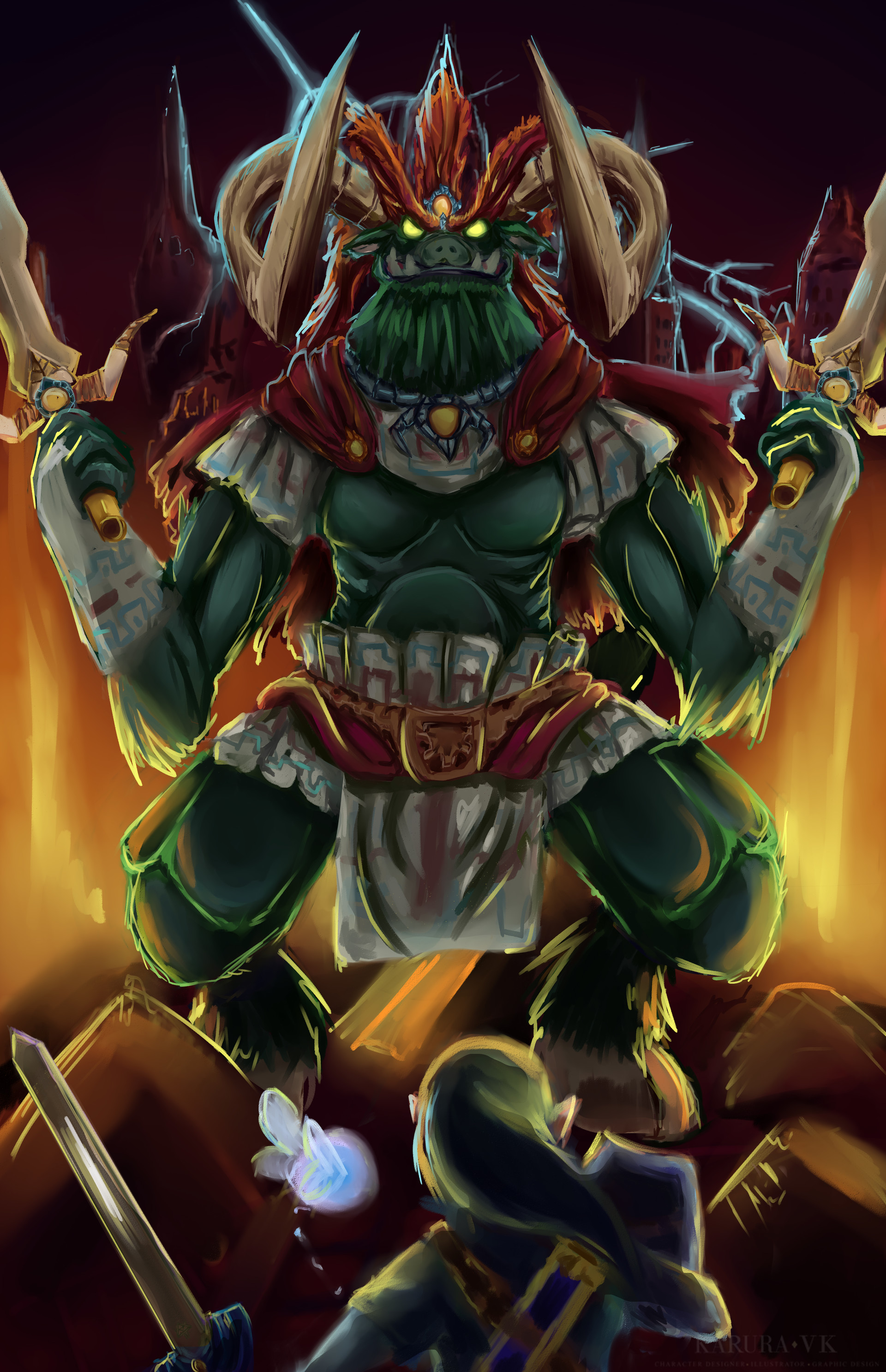 Artstation The Legend Of Zelda Ocarina Of Time Karla V Rey