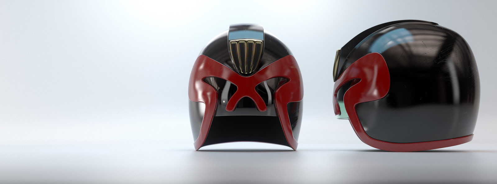 Judge Dredd universe helmet project