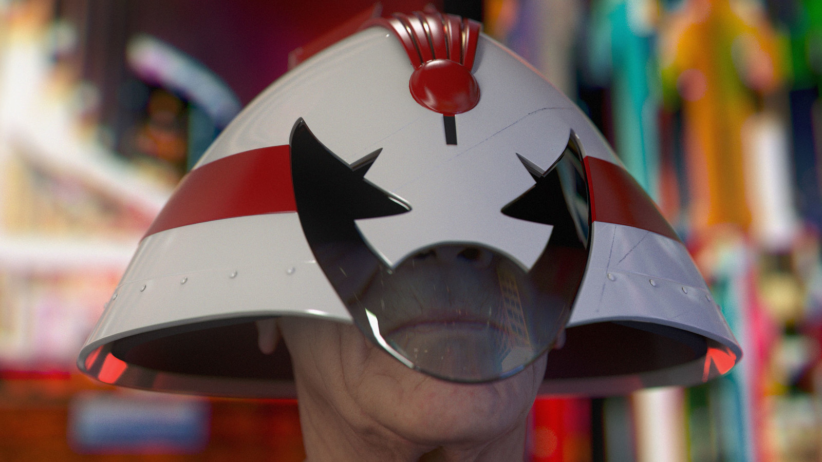 Hondo-Cit Judge Helmet
based on a design by Brendan McCarthy
(Head sculpt by Ten24)
