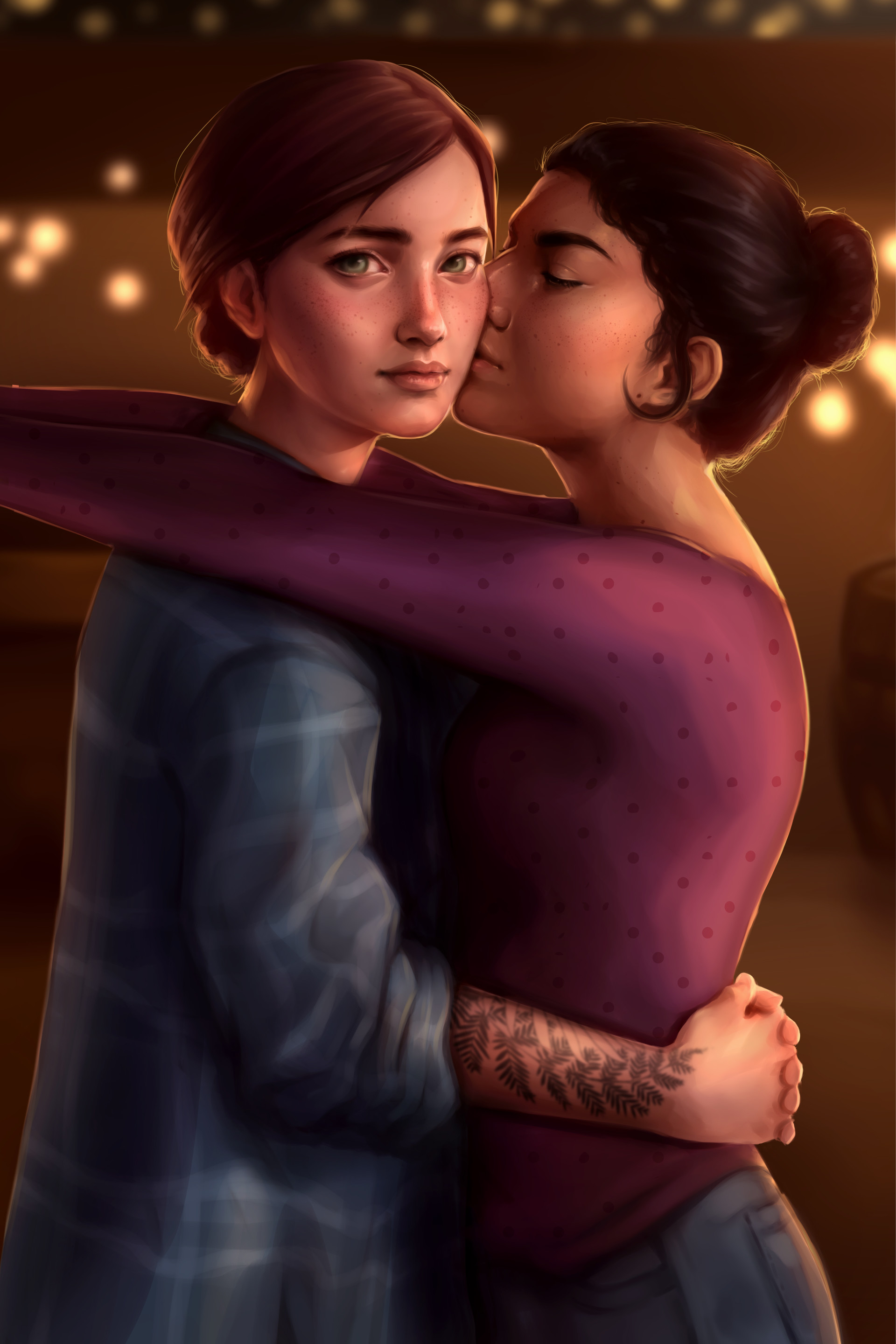 Artstation Ellie And Dina Koreen Mica Rodriguez It is very easy to do, simply visit the how to change the wallpaper on desktop page. ellie and dina koreen mica rodriguez