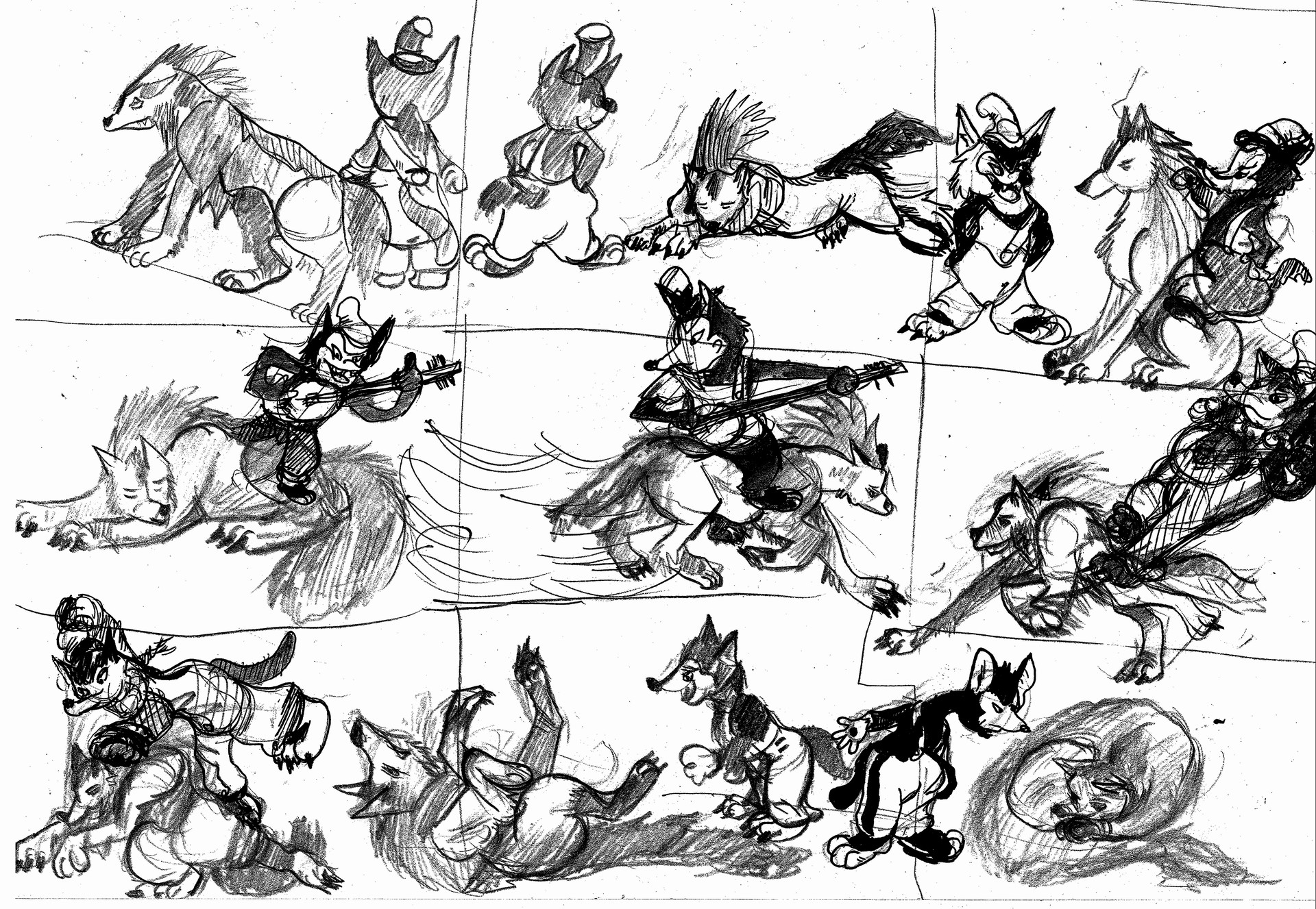 ArtStation - The Wolf Rider And Wolfs