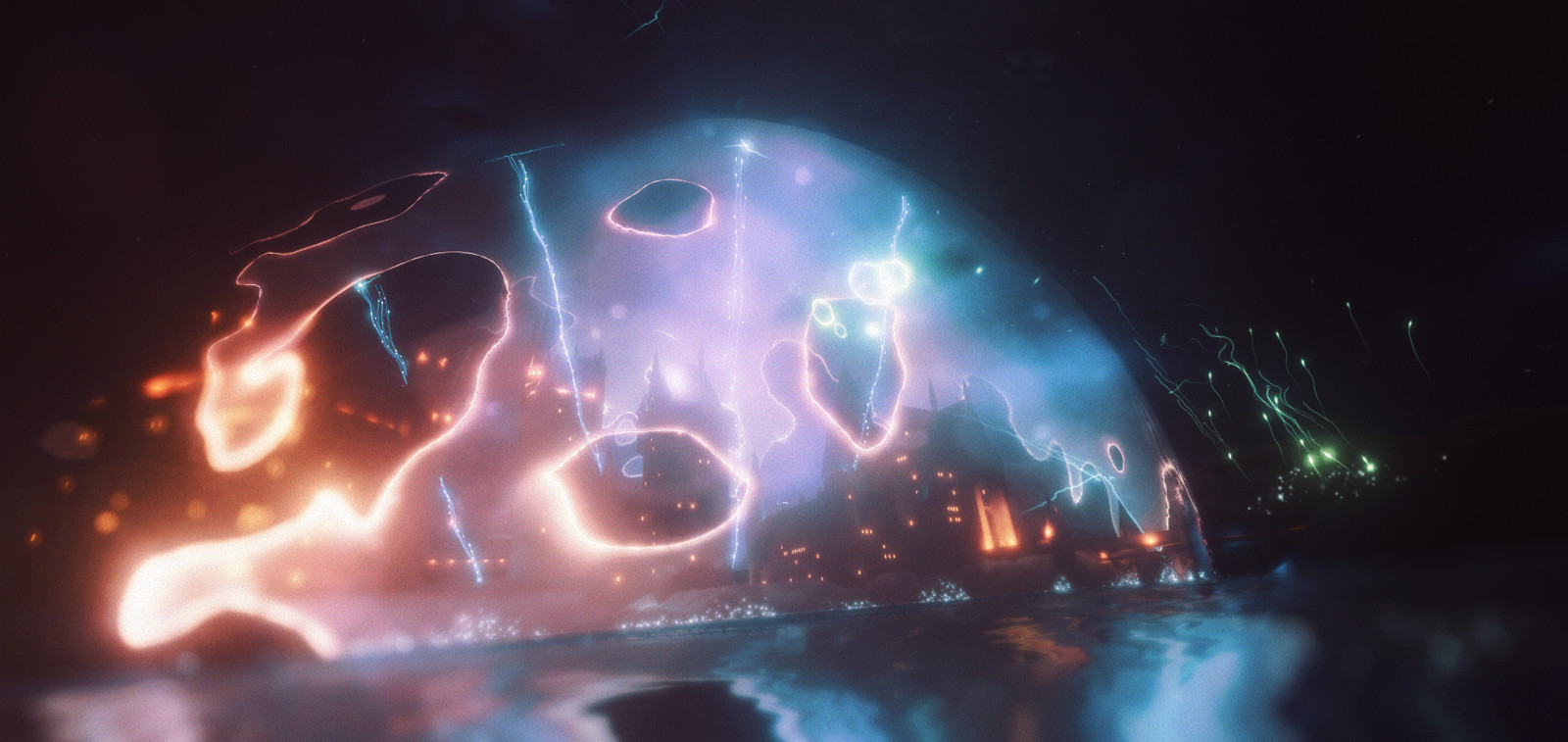 Added the castle lights. Just some emissive quads.