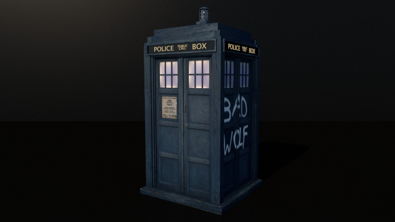 Artstation 9th 10th Doctor S Tardis Exterior Series 1 3 4 Alexander 16