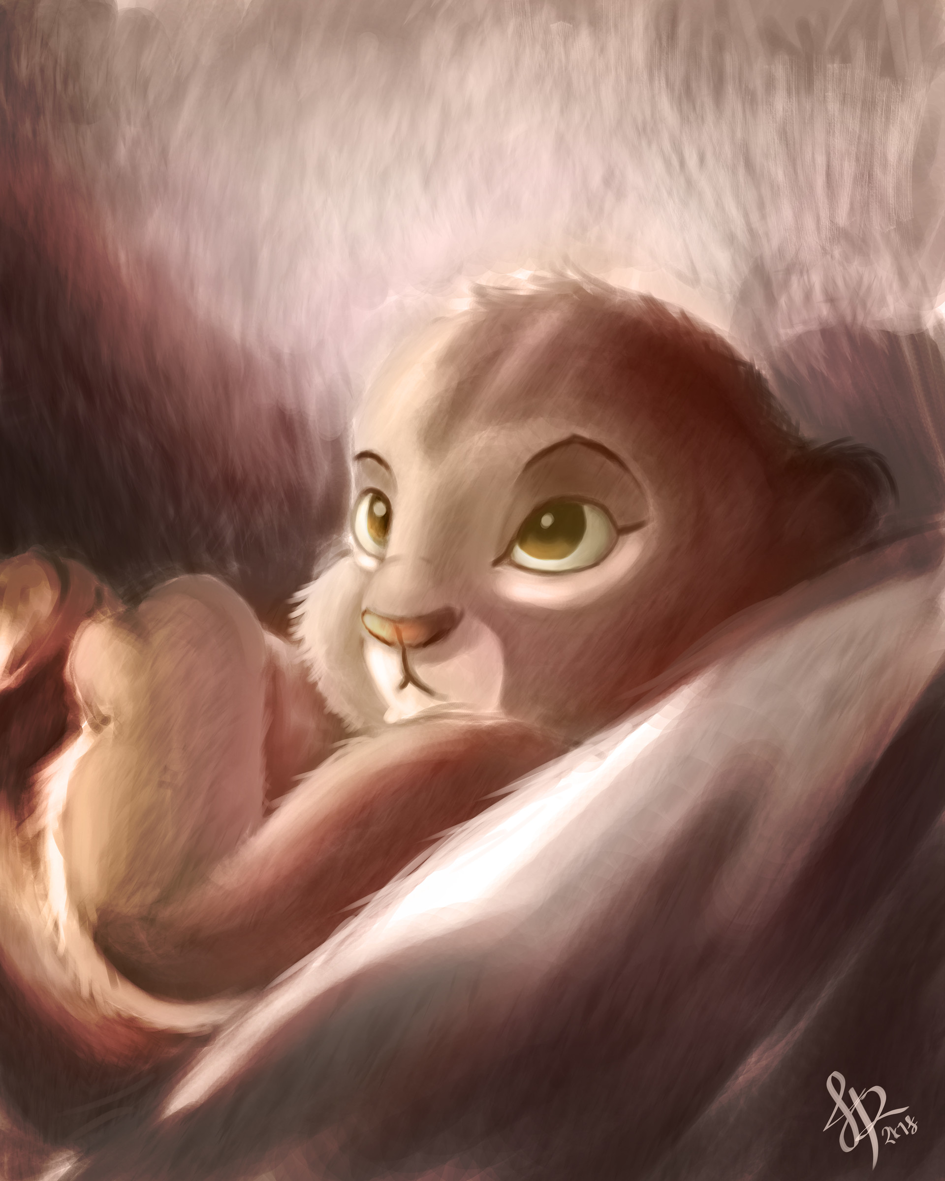 ArtStation Baby Simba, The Crown Prince of The Pride Rock by Frost