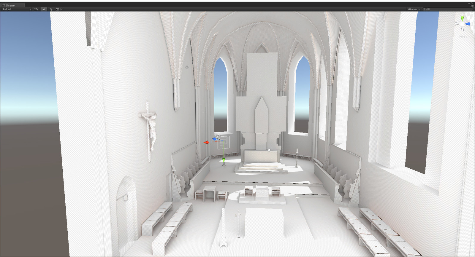 Unity3D Light Baking Process of the interior