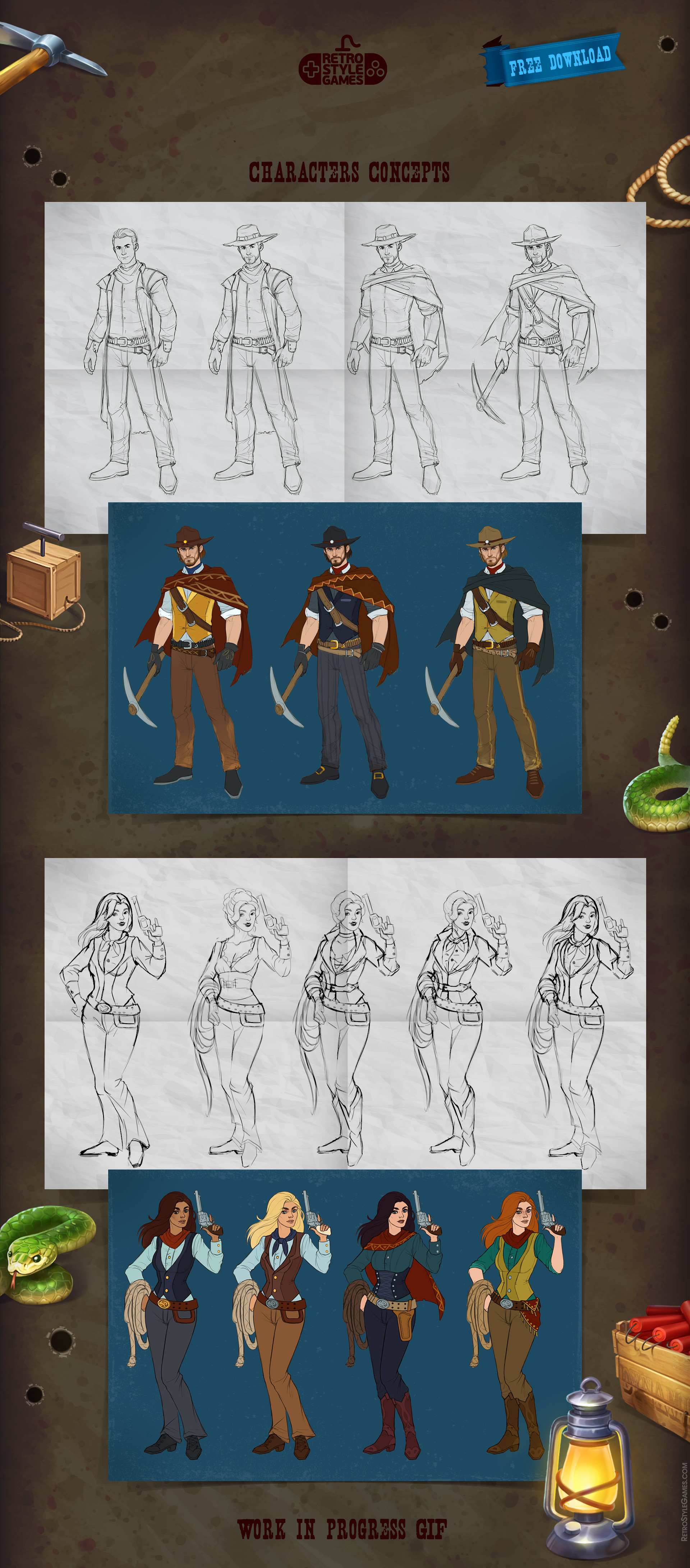 Artstation Free Westworld Slots Assets 2d Icons Spine Ui