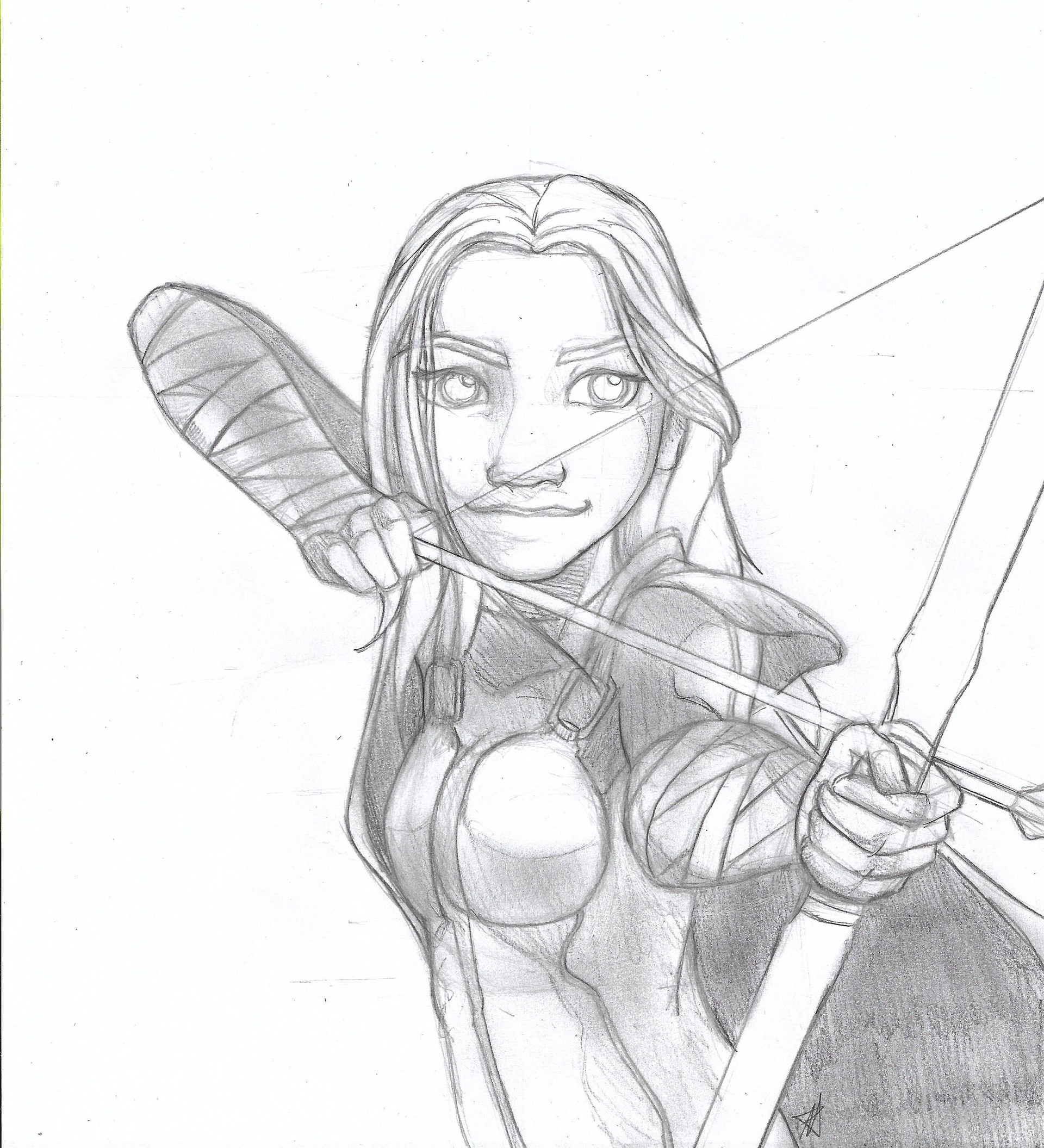 Artstation Pencil Drawing Of A Warrior Marcelo Mergulhao