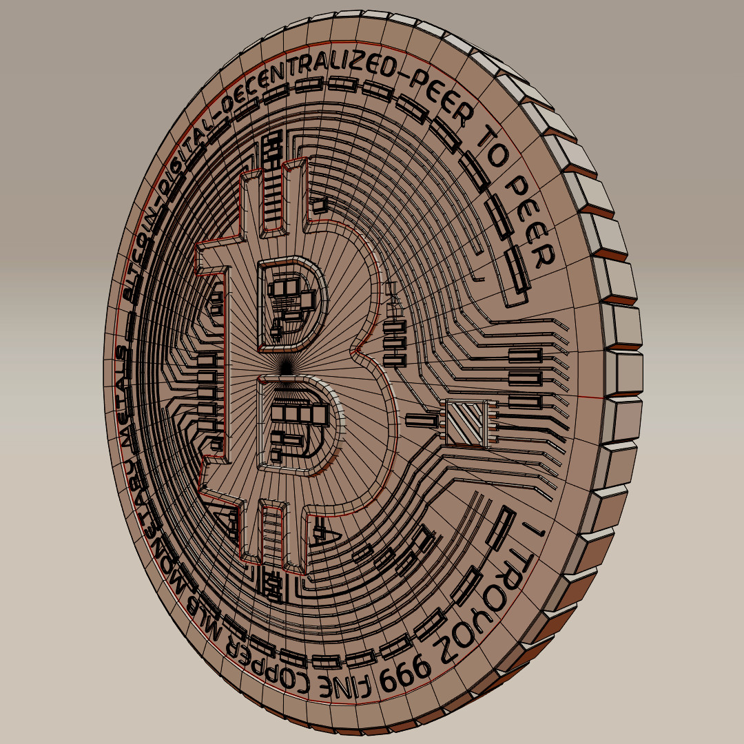 Esmilesvfx Businge Ismail - bitcoin token made in blender