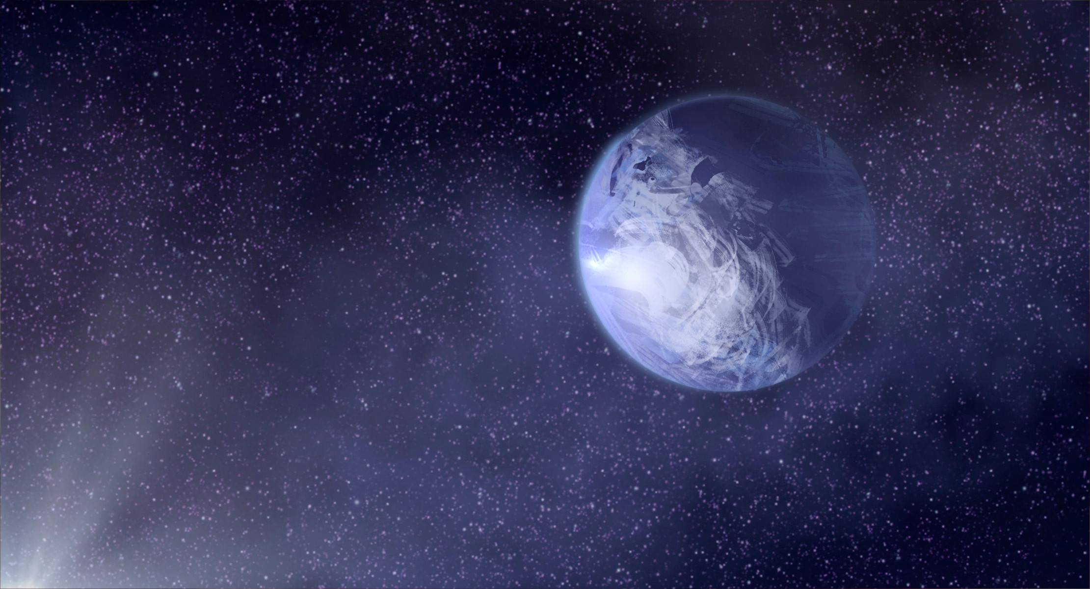 --our destination planet, wreathed in a mysterious mantle of clouds. 