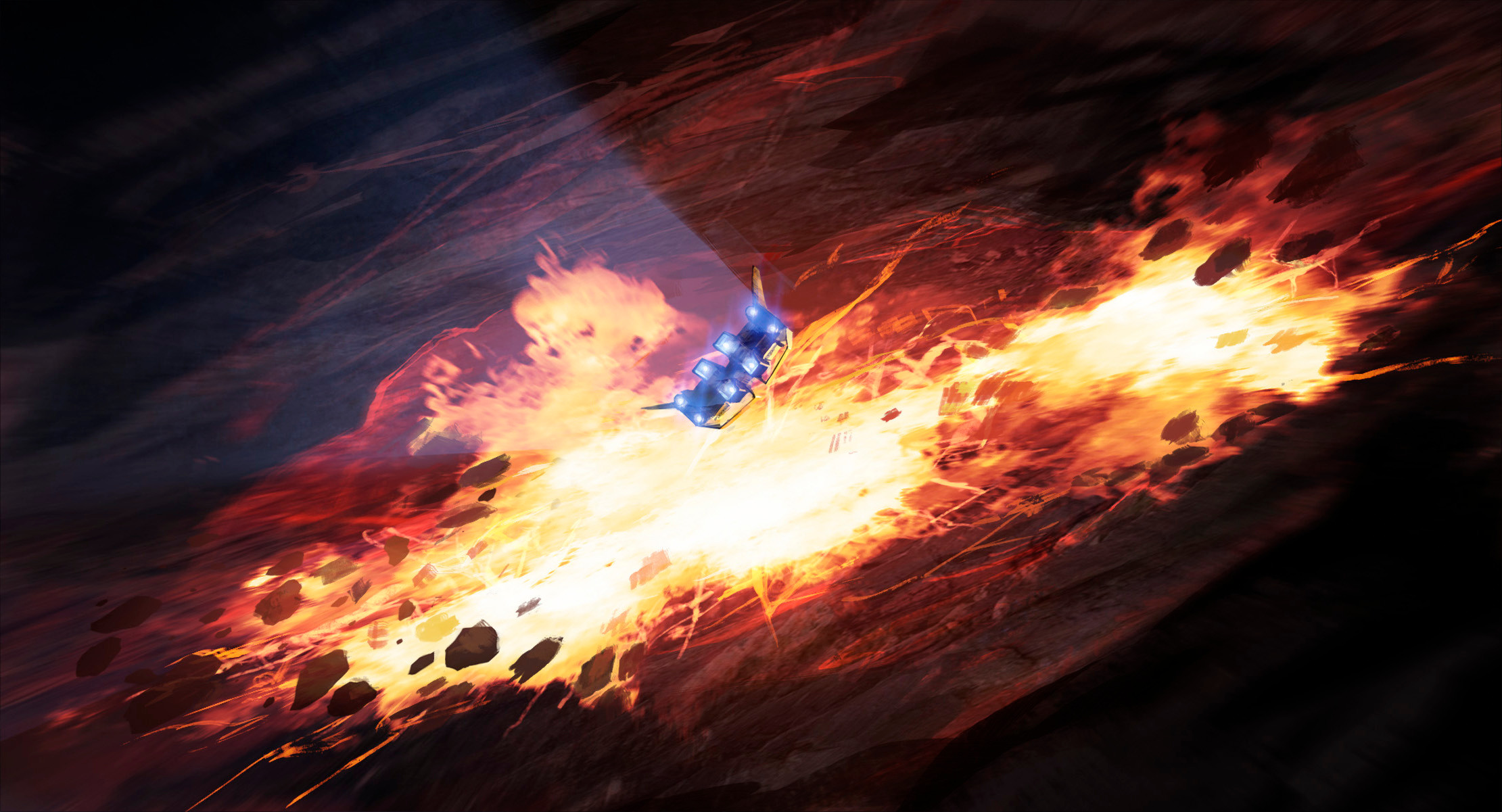 BOOM! We’ve blasted our way through!