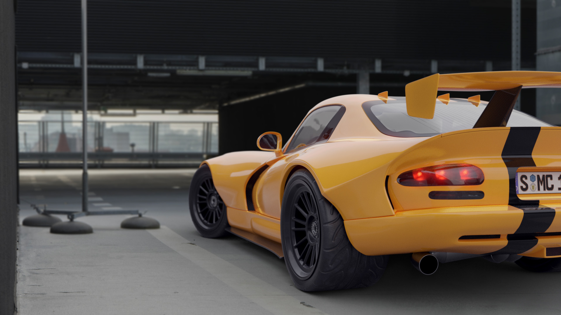 Artstation Widebody Dodge Viper Gts Alexander Gajek