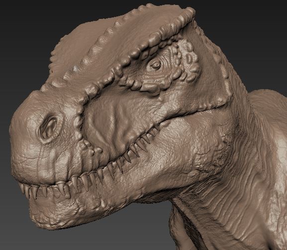 Maryuri Salazar Galeano - T rex mudbox sculpt