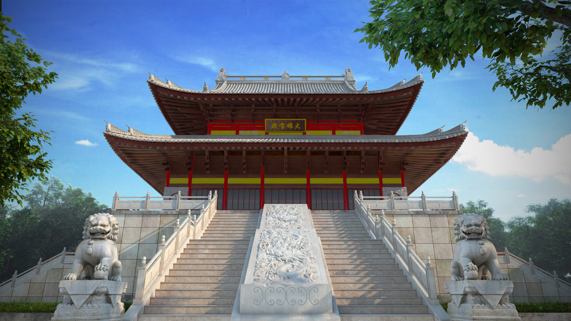 ArtStation 作品1建筑大雄宝殿