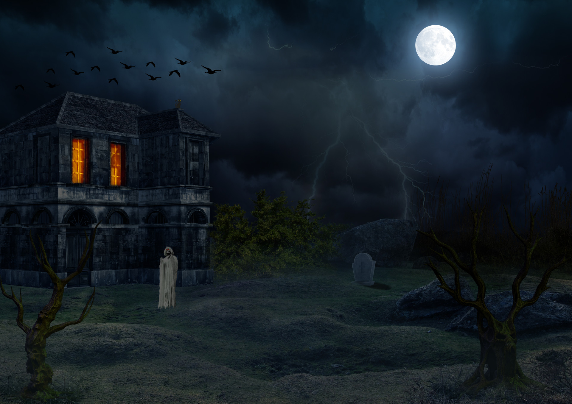 Jai Rathod Horror Theme Manipulation Matte Painting