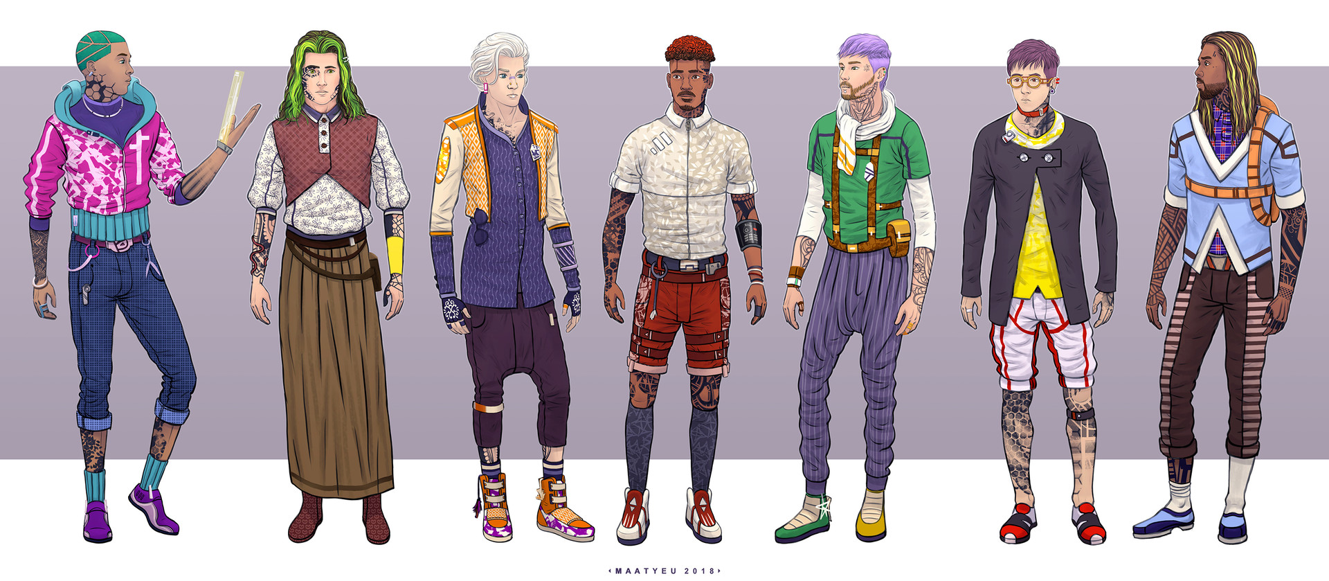 cyberpunk_7702, YYYYD -  Character design male, Futuristic character  design, Character design inspiration