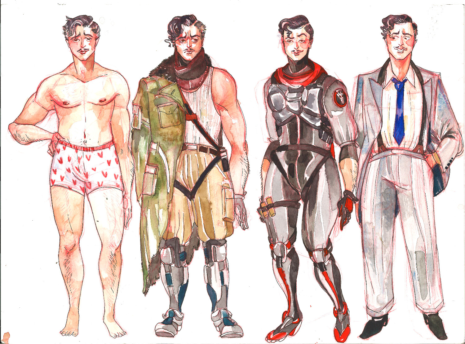 Overwatch: Gerard LaCroix costume concepts