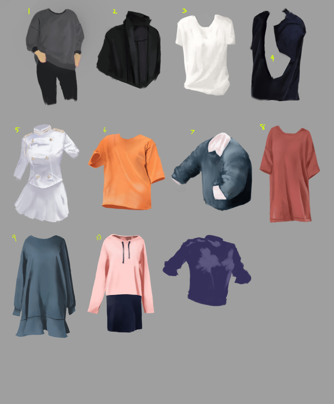 Enthrilda Vellethyst Clothes Study