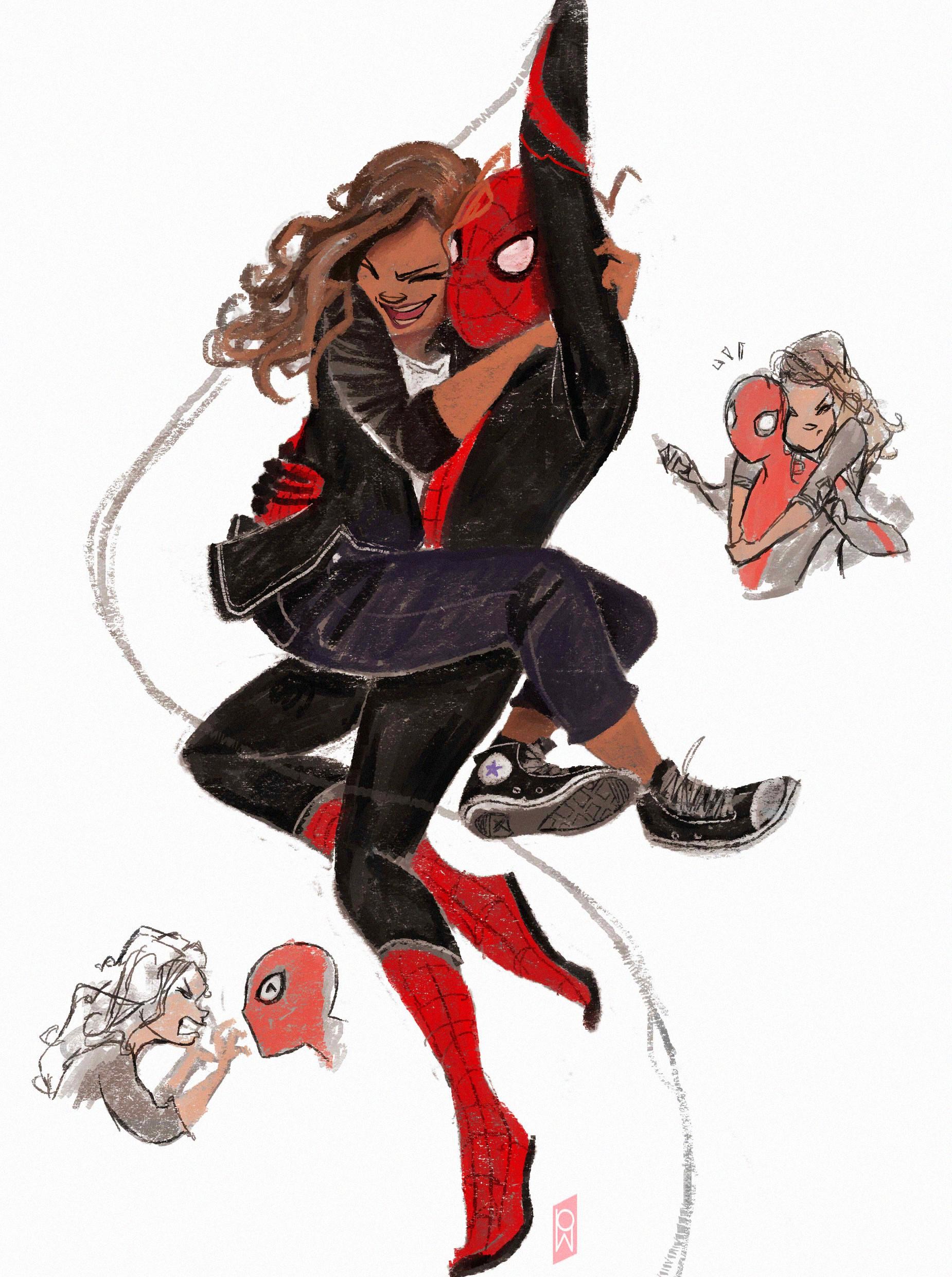 Spider Man Far From Home Cartoon Drawing