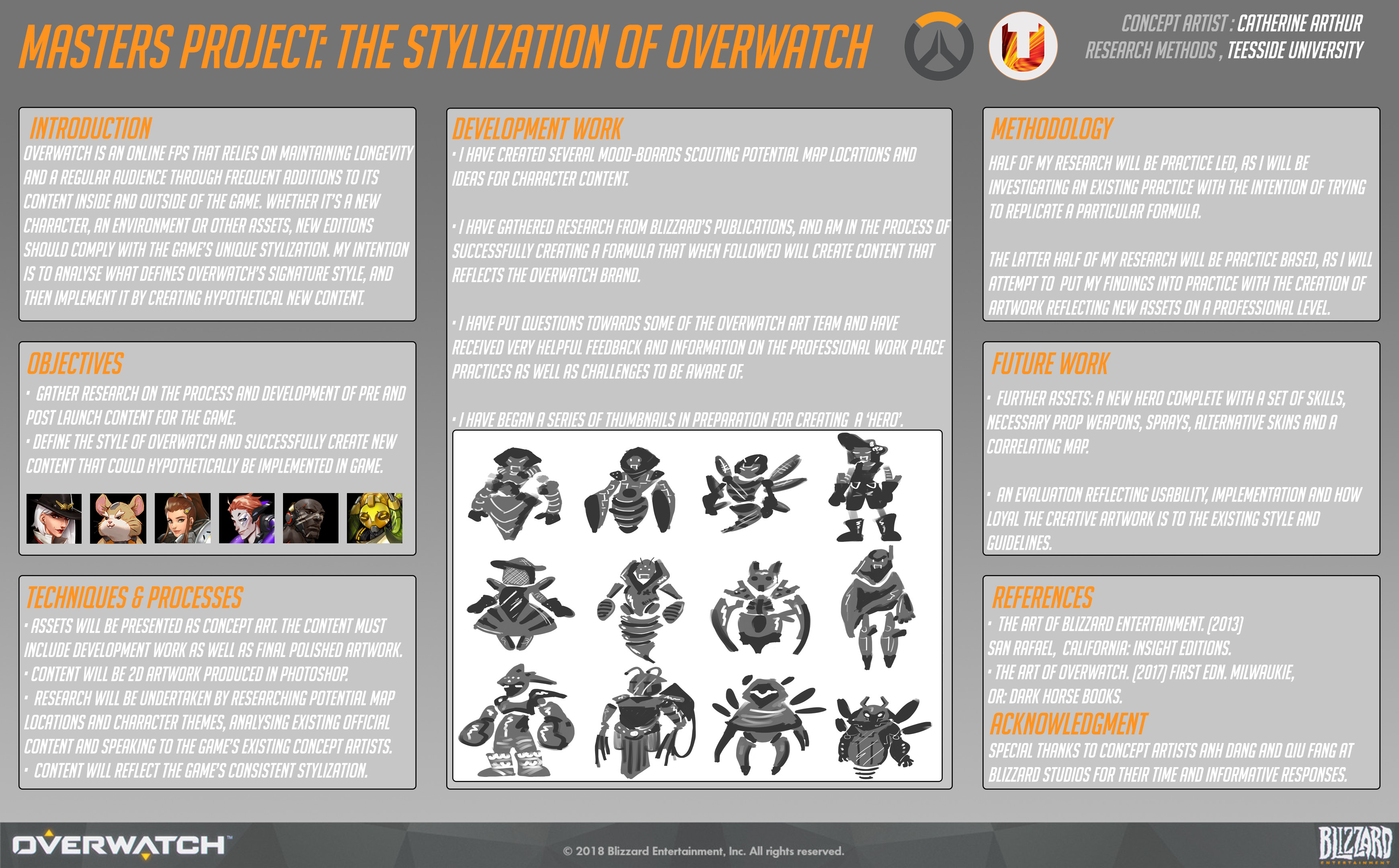 Artstation Overwatch Research Proposal Catherine Arthur