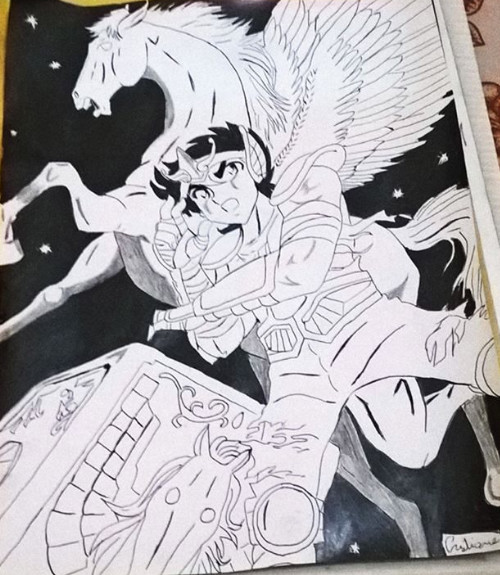 Cristiane Aparecida Drawing Of Manga Saint Seiya