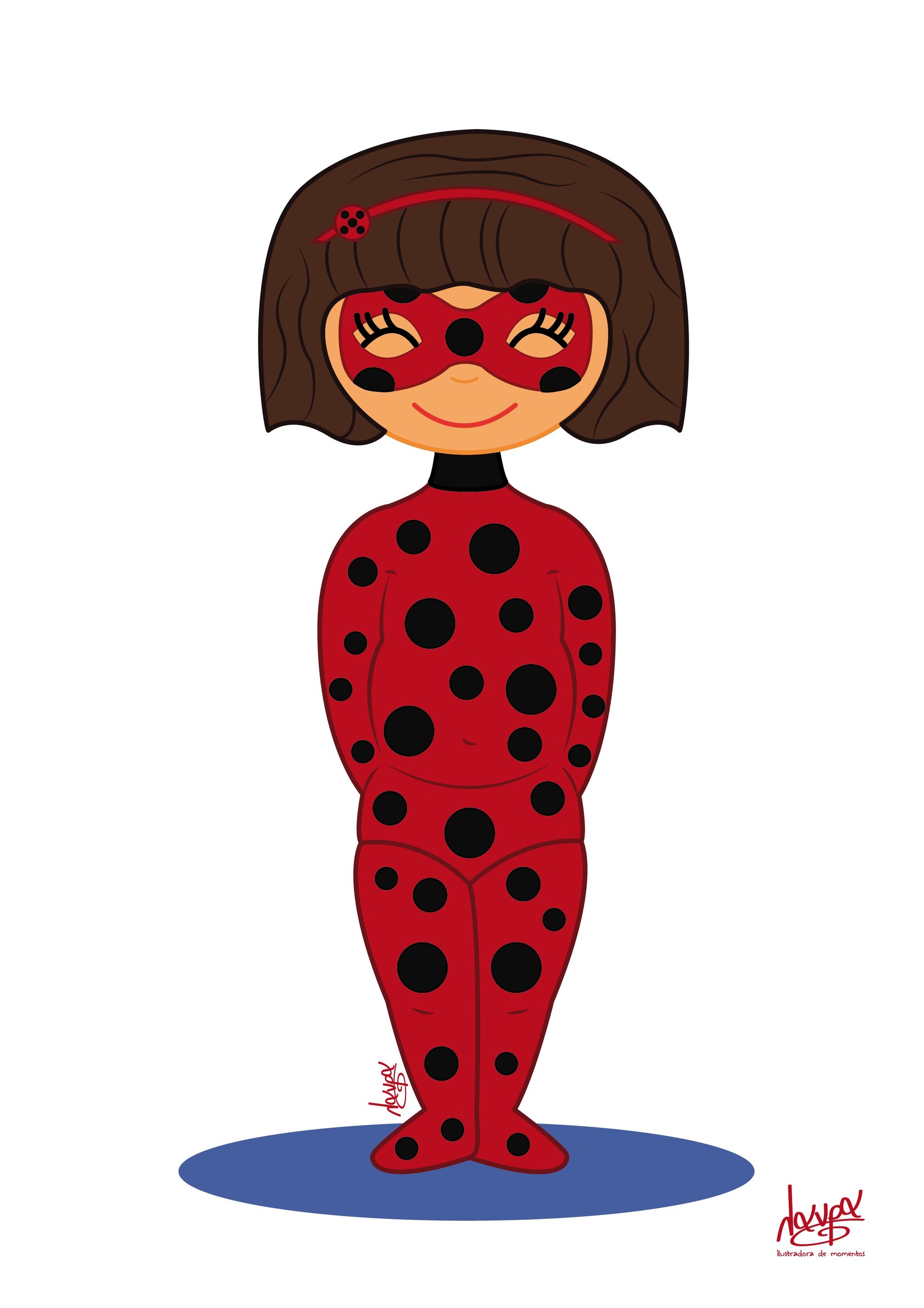 ArtStation Gala disfrazada de Ladybug