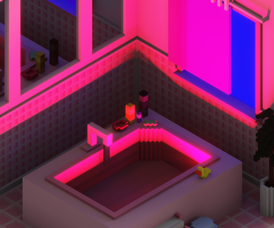 Artstation R E L A X Vaporwave Inspired Bath Ari Fields The most common vaporwave bathroom material is stretched canvas. vaporwave inspired bath ari fields