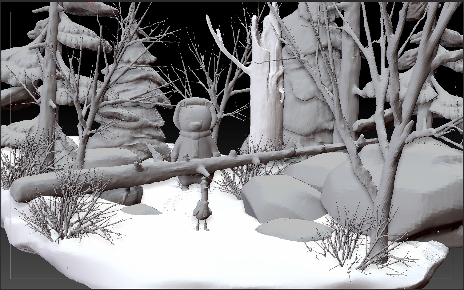 Forest diorama 
