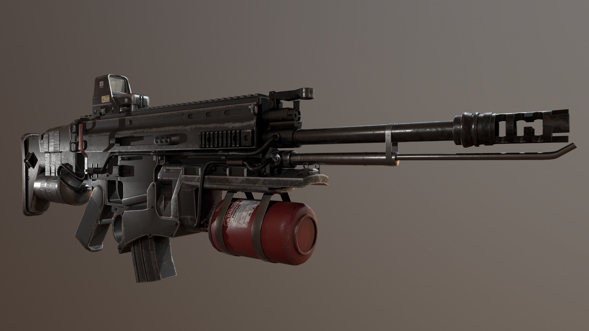Flamethrower attachment shop