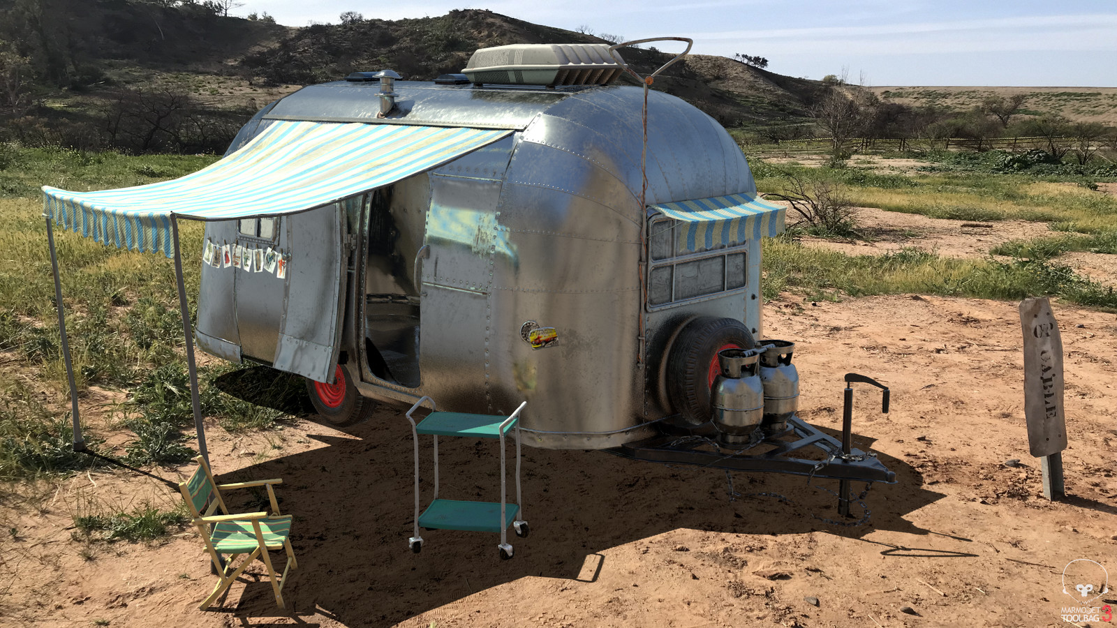 Final Camper with lighting and photo plate