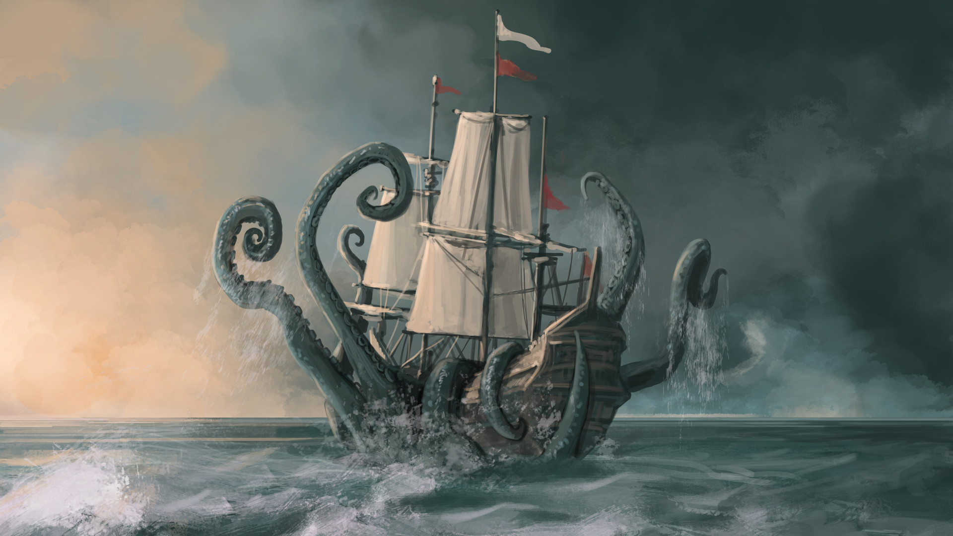 ArtStation PBS Digital Monstrum Episode 5 Kraken Attacks Ship artstation-pbs-digital-monstrum-episode-5-kraken-attacks-ship