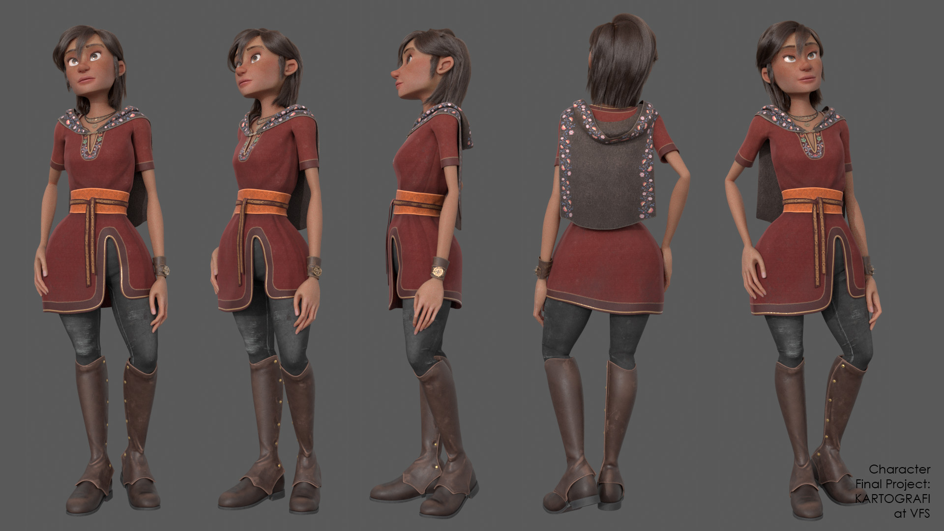 Artstation Isabella Character Turnaround Siri Ekstrand
