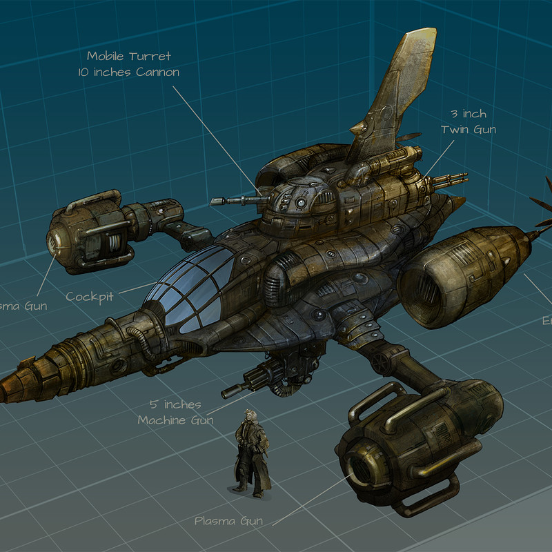 Kraab Interceptor Pirate airships