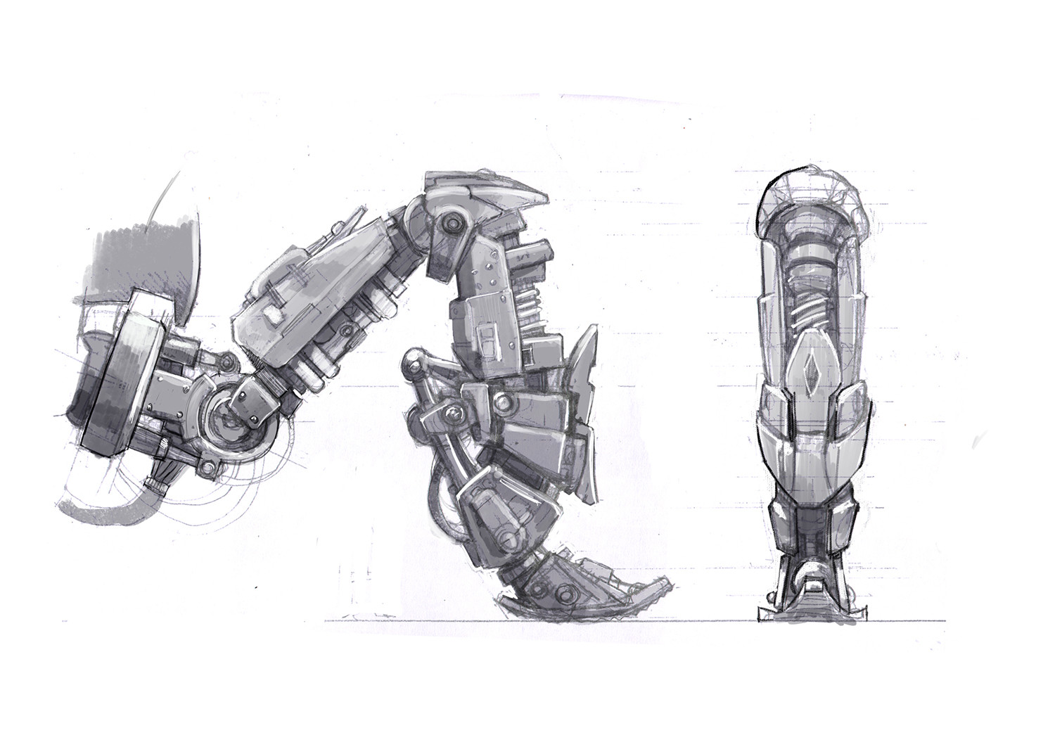 Wasp Scan Battle Ship Leg detail