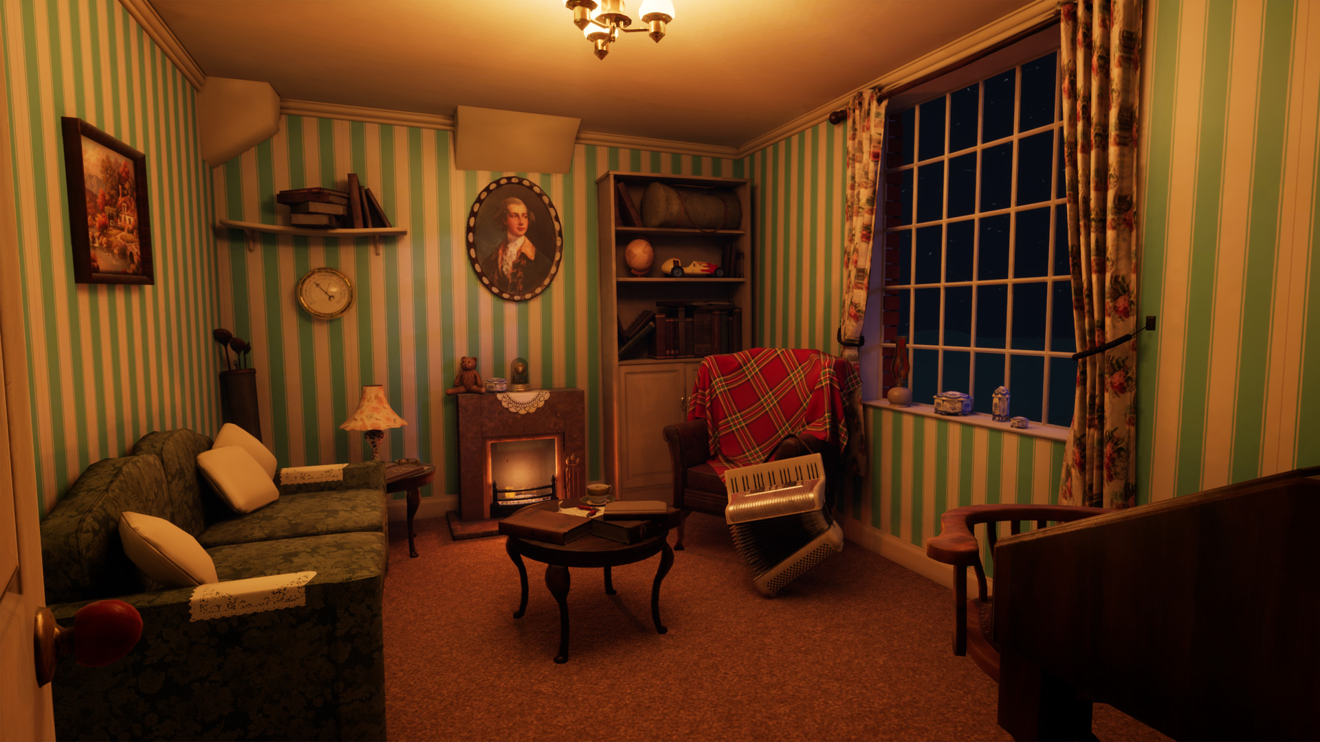 Artstation Ww2 Living Room Cameron Mackenzie
