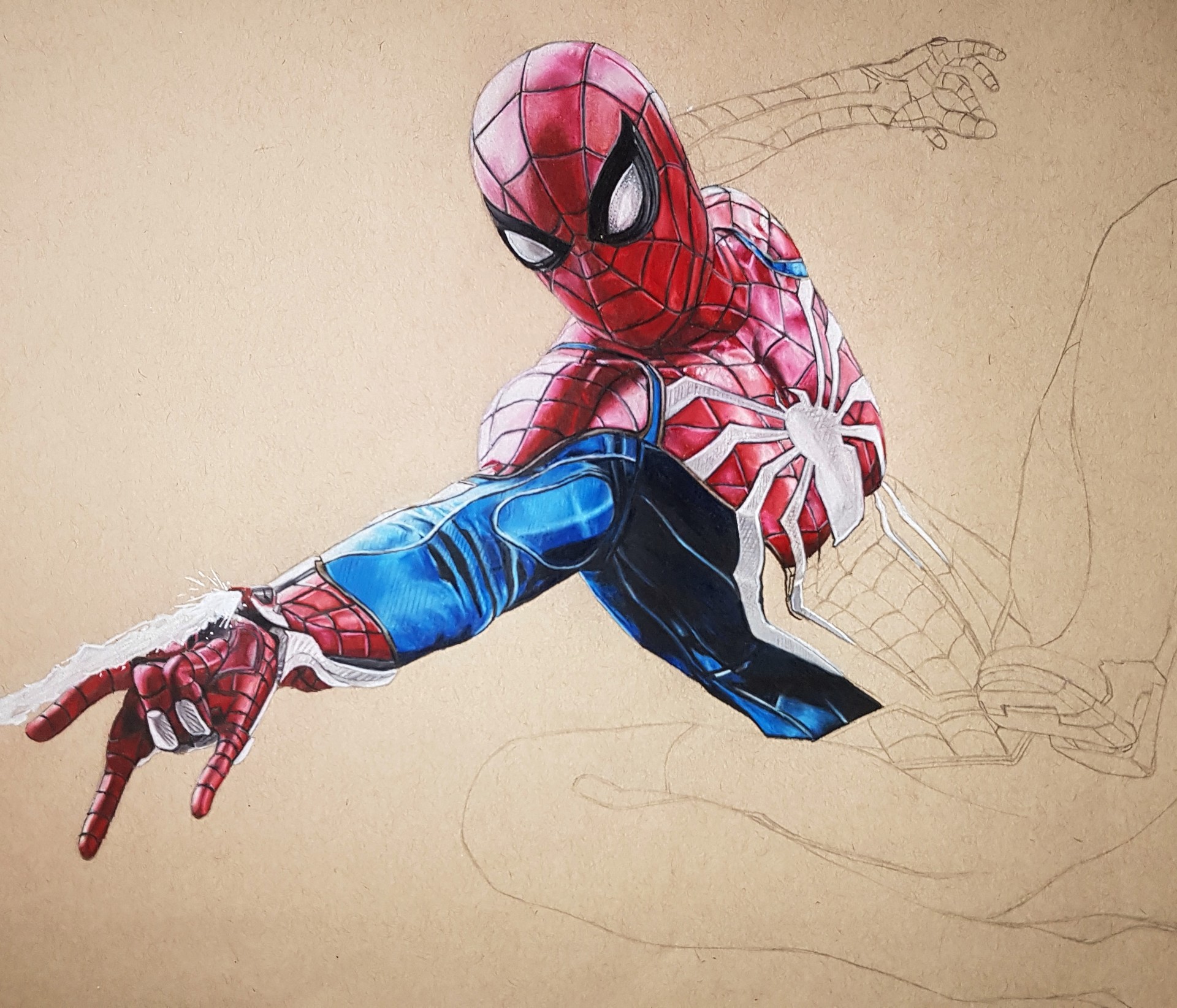ArtStation - Spider-Man PS4 Drawing